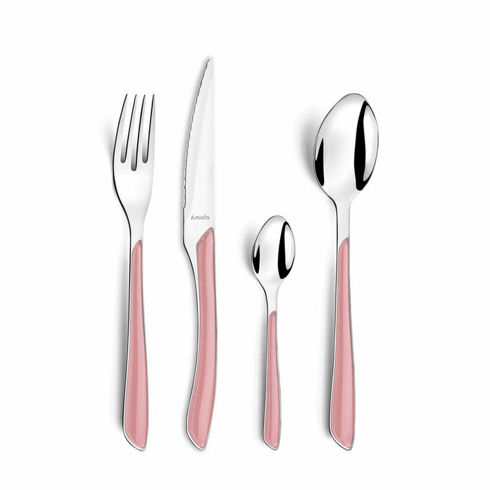 Cutlery Amefa Eclat Pink Metal (24pcs)