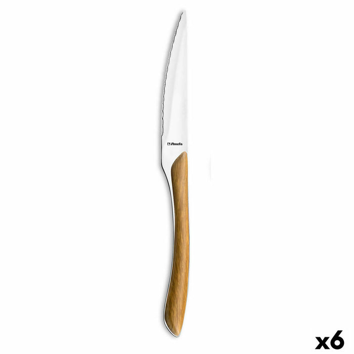 Bordskniv Amefa Eclat 23 cm Metall Tvåfärgad (Pack 6x)