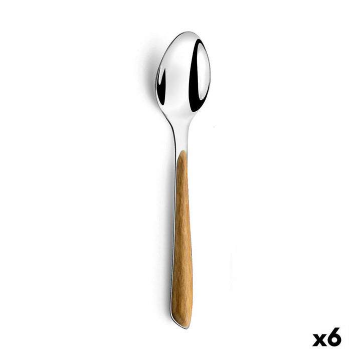 Dessert spoon Amefa Eclat Metal Two-tone (13.5 cm) (Pack 6x)