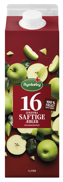 Rynkeby 16 Saftige Æbler 1000ml