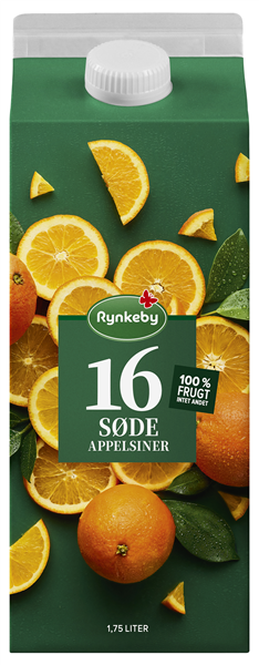 Rynkeby 16 Søde Appelsiner 1750ml