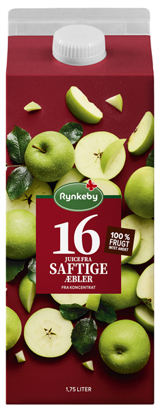 Rynkeby 16 Saftige Æbler 1750ml