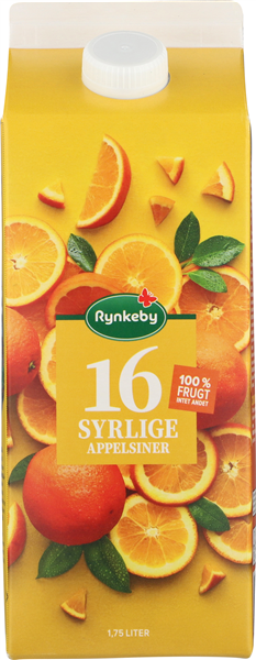 Rynkeby 16 Sura apelsiner 1750ml