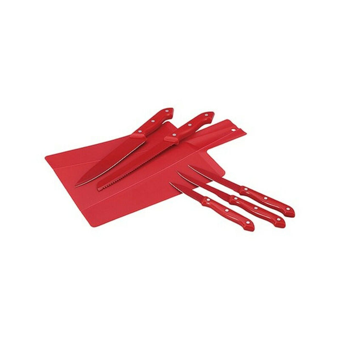 Knivset Renberg Milky Red Rostfritt stål (6 enheter)