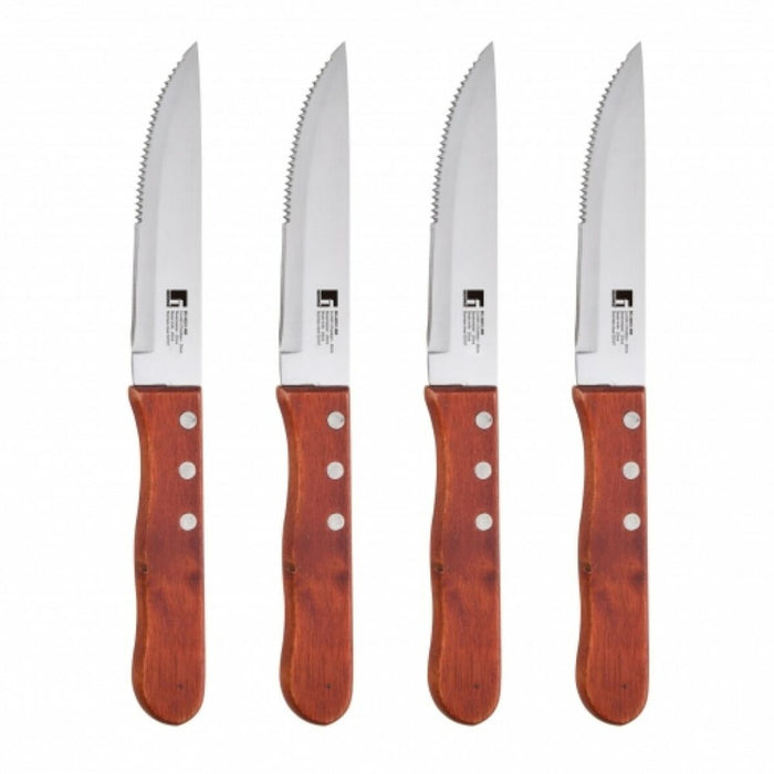 Knivsæt Bergner BBQ Rustfrit stål (4stk)