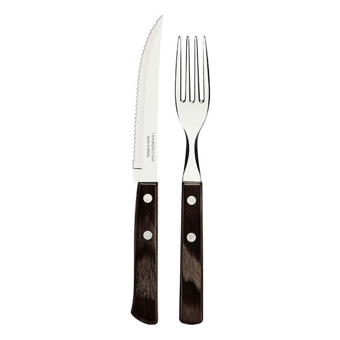 Cutlery Tramontina Polywood Stainless steel 12 parts