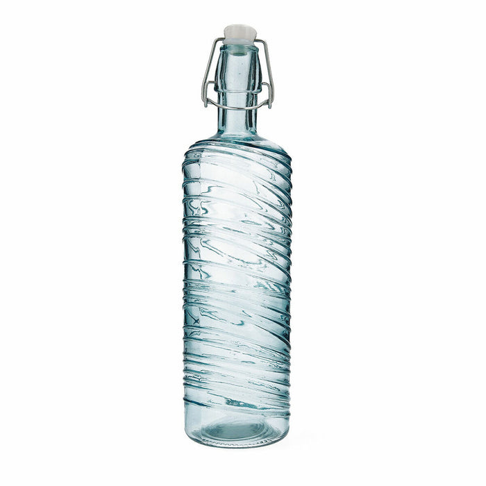 Bottle Quid Aire Turquoise Blue Glass 1 L