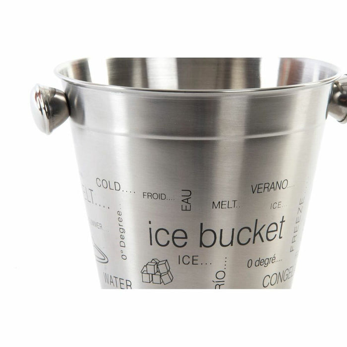 Ice bucket DKD Home Decor 17 x 14 x 13 cm Stainless steel