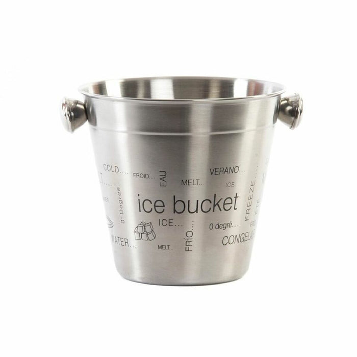 Ice bucket DKD Home Decor 17 x 14 x 13 cm Stainless steel