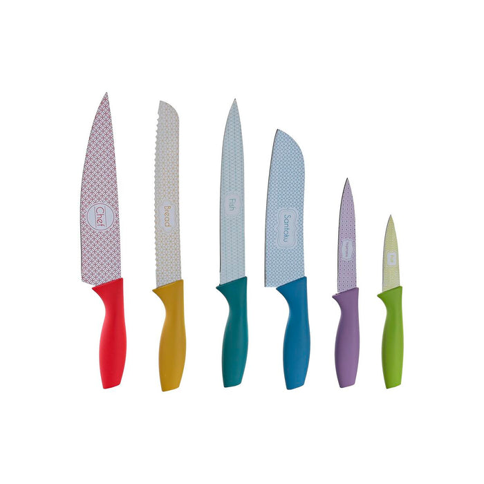 Knife set DKD Home Decor Stainless steel polypropylene 3 x 1.5 x 20 cm (6 pcs)