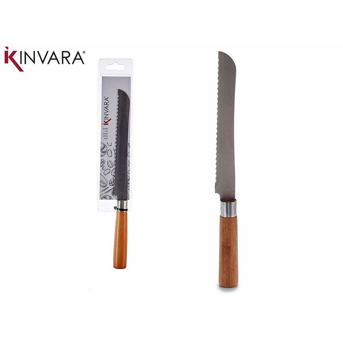 Serrated knife Wood Bamboo Stainless steel