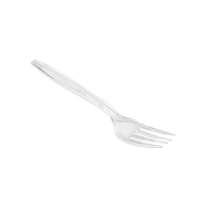 Set of Forks Algon Transparent Reusable 18 cm 12 units