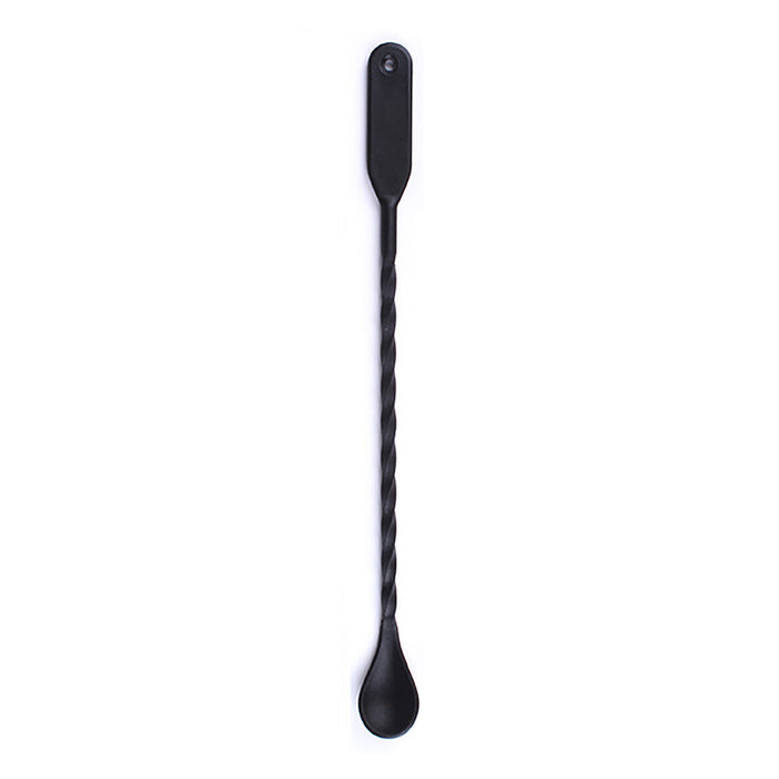 Cocktail spoon Koala Basic MULTIFUNCTIONAL Black Plastic (31 x 2.7 cm)