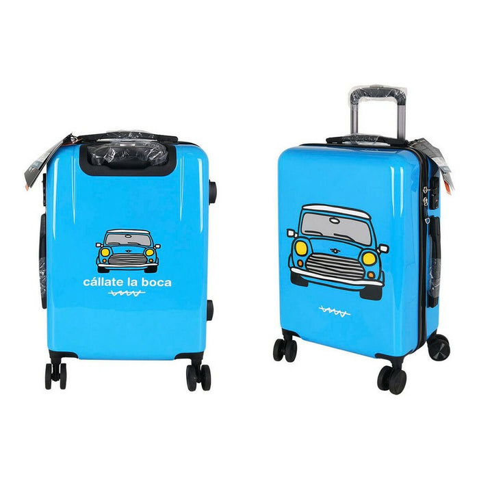 Hand luggage Cállate la Boca Blue Car 39 x 22 x 57 cm