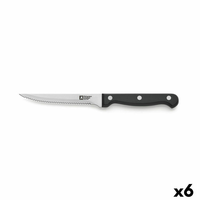Kniv til koteletter Richardson Sheffield Artisan Sort Metal 11,5 cm (Pack 6x)