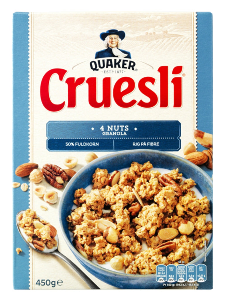 Quaker Cruesli 4 Nuts 450g