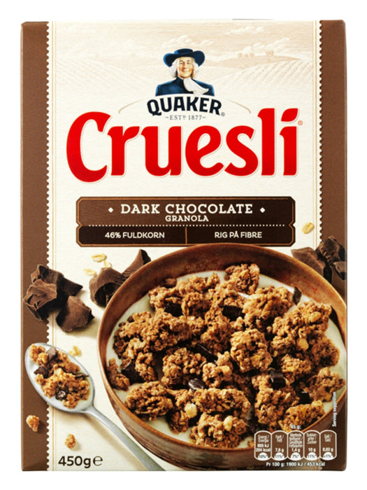 Quaker Cruesli Mörk Choklad 450g