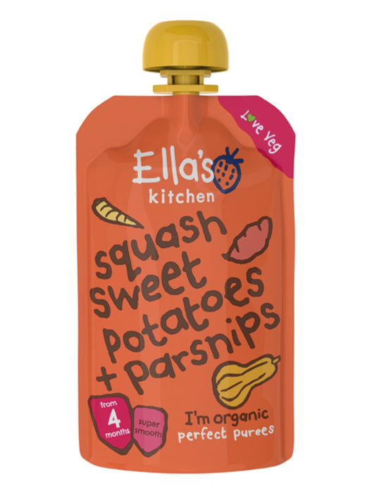 Ellas Baby Food Squash &amp; Potato (organic) 120g