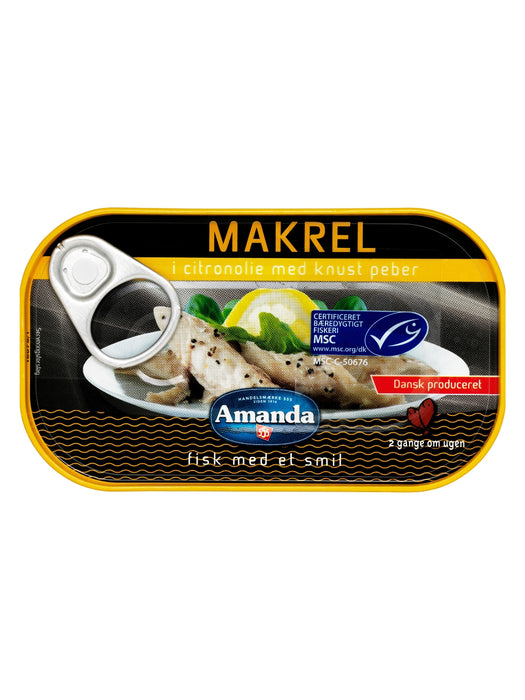 Mackerel in lemon oil 125g