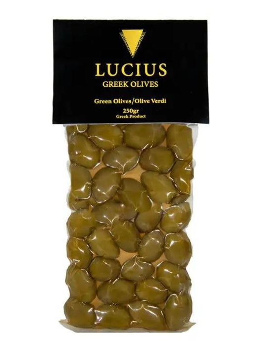 Lucius Halkidiki gröna oliver 250g