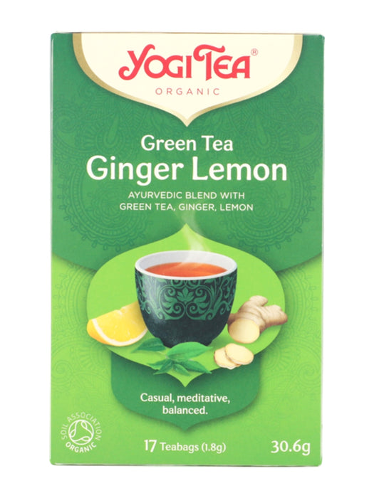 Yogi Green Tea Ginger Lemon (Organic) 17 letters