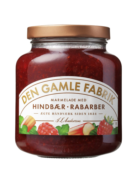 Den Gamle Fabrik Marmelade Rabarber/Hindbær 380g