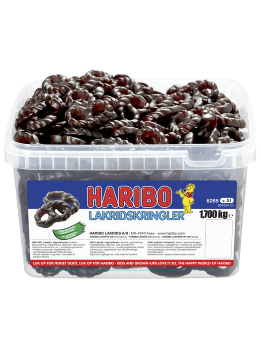 Haribo Licorice Pretzels 1700g