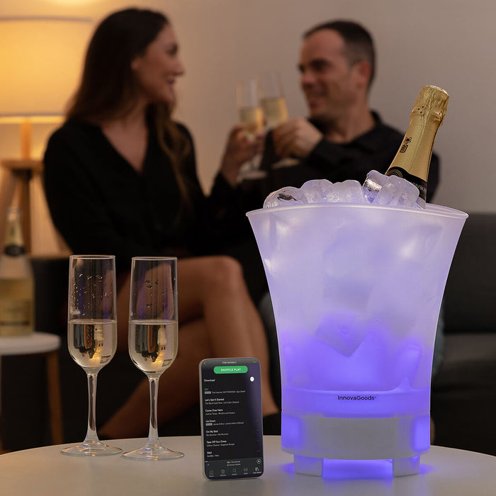 LED cube with rechargeable speaker Sonice InnovaGoods