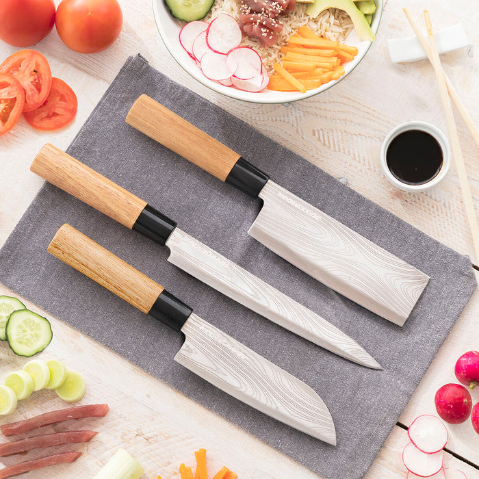 Set of knives with professional carrying case Damas·Q InnovaGoods