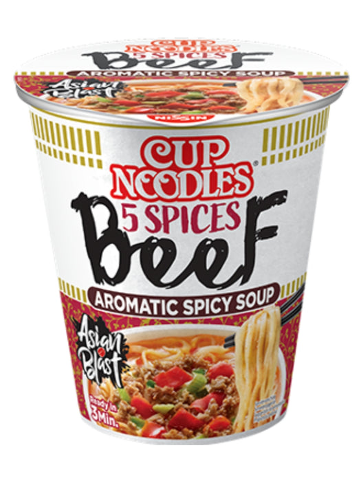 Nissin Cup Noodles 5 Spices Beef 64g