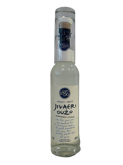 Ouzo Jivaeri 100% 700ml w/ Glass