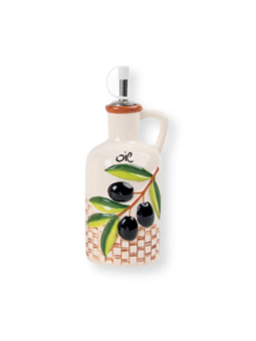Moutsos Oil Bottle Olive Design Ceramics 8x20
