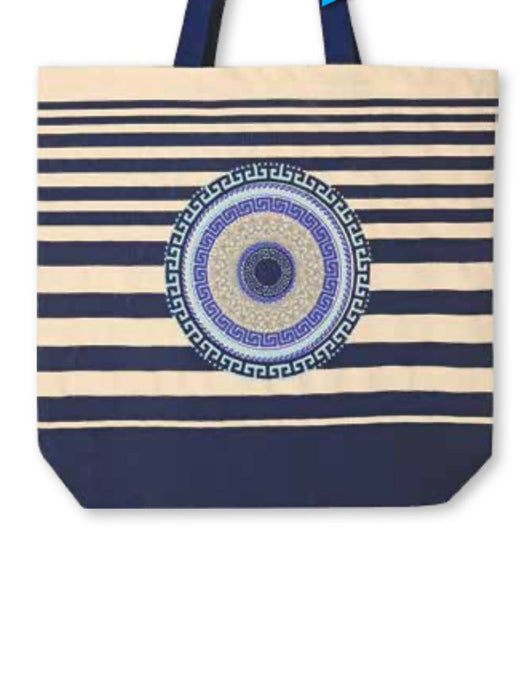 Moutsos Greek Mandala Canvas Bag