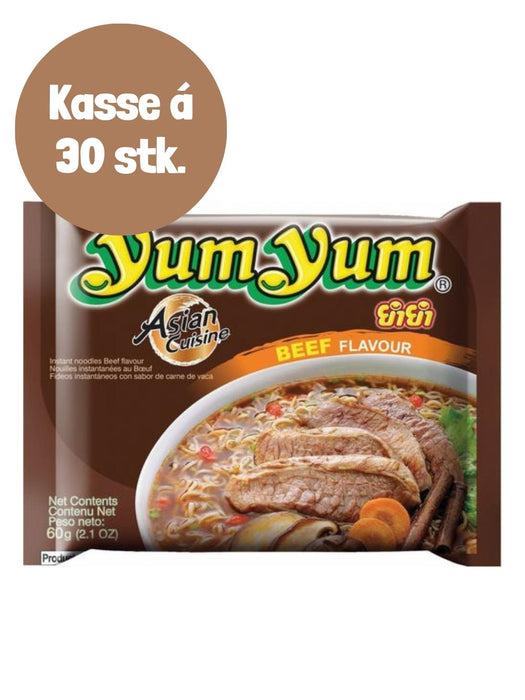 YUMYUM Noodles w/ Beef flavor 30x60g